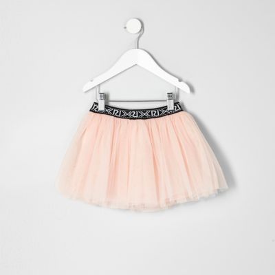 Mini girls pink tutu skirt